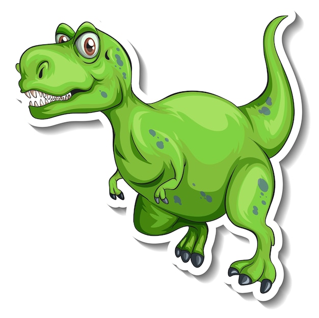 Free Vector tyrannosaurus dinosaur cartoon character sticker