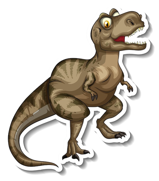 Free Vector tyrannosaurus dinosaur cartoon character sticker