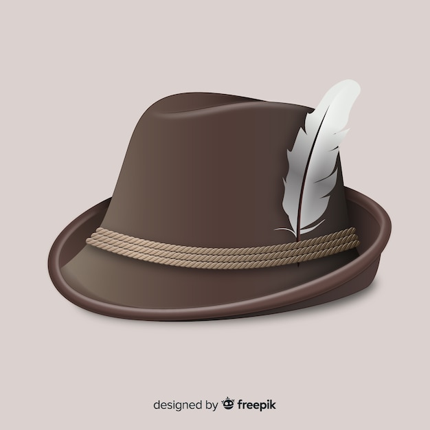 Free Vector tyrolean hat background