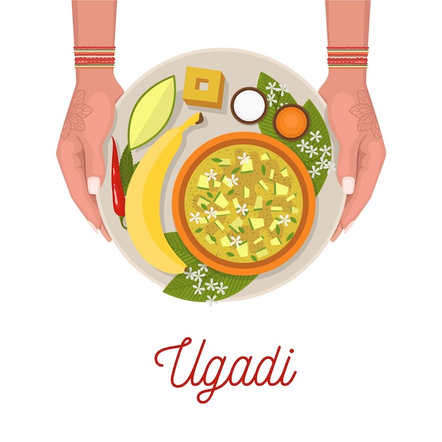 Free Vector ugadi festival banner