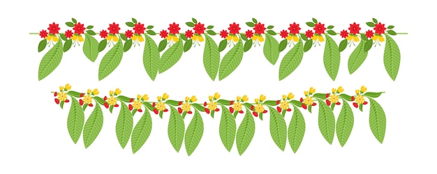 Free Vector ugadi garland illustration