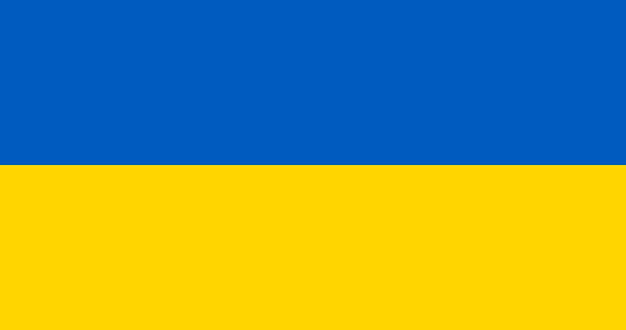 Ukrainian flag pattern vector