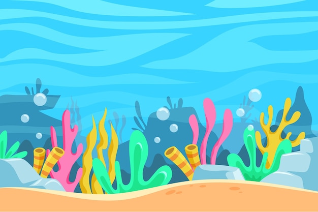 Underwater background for video conferences