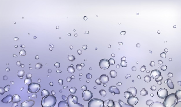 Free Vector underwater fizzy bubbles background