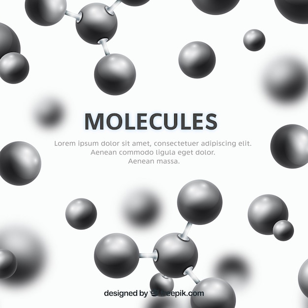 Free Vector unfocused atom background