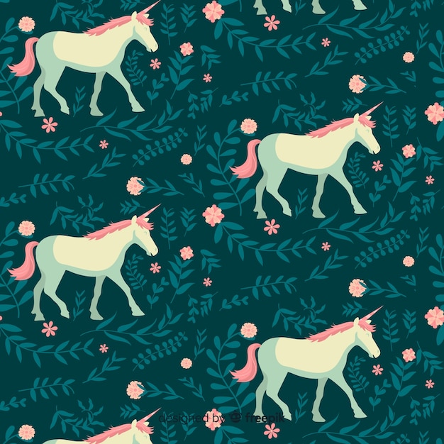 Free Vector unicorn pattern