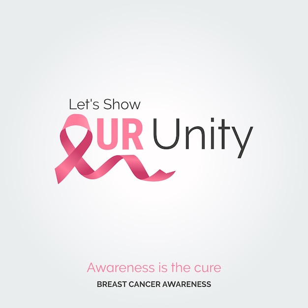 Unite with Pink Breast Cancer Awareness Design