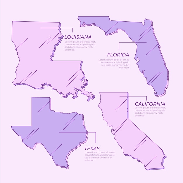 United states outline maps