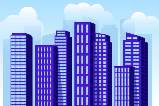 Urban city - background for video conferencing