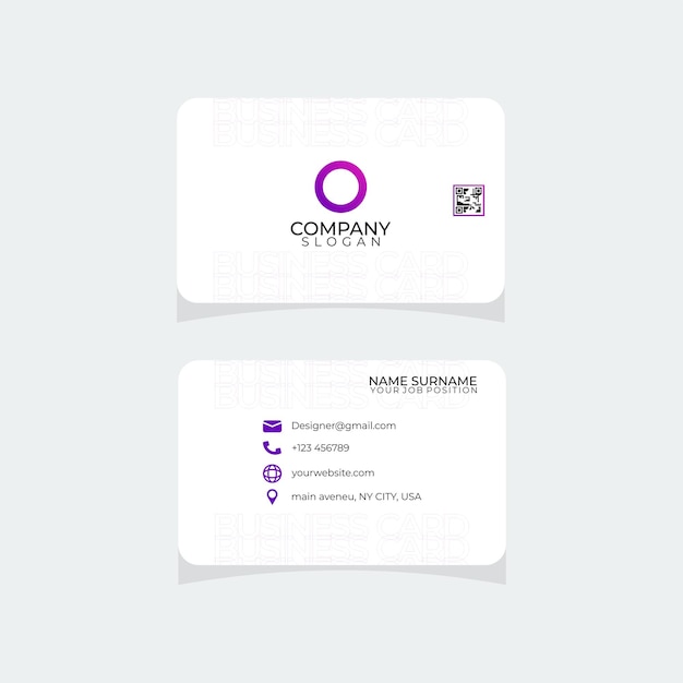 urban modern style business card design