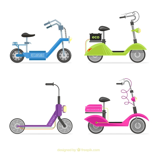 Urban scooters with colorful style