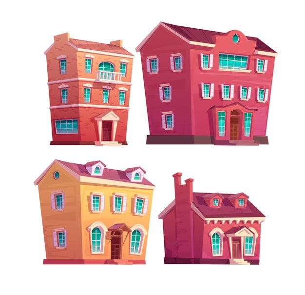 Urban victorian buildings