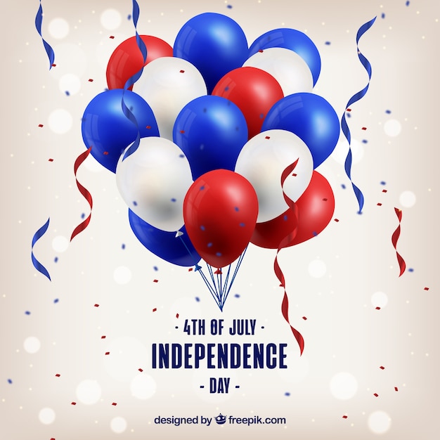 Usa independence day's realistic balloons