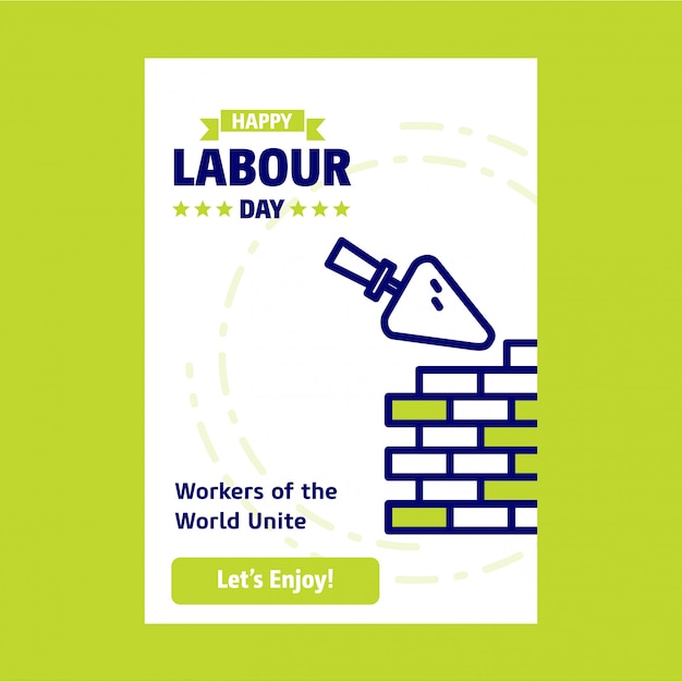 Free Vector usa labor day background