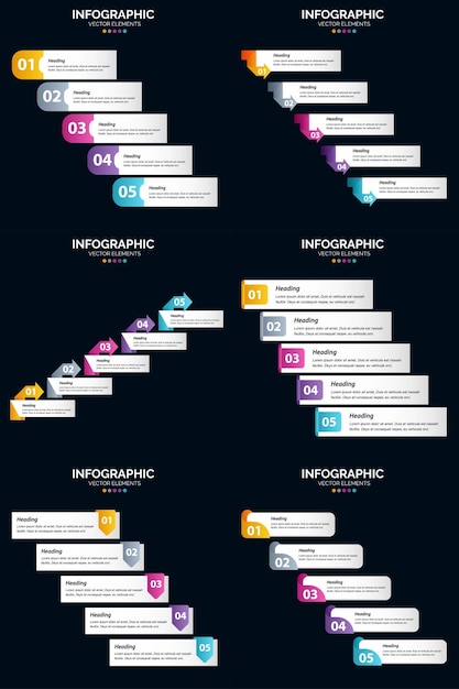 Free Vector use our vector infographics pack to effectively present your ideas