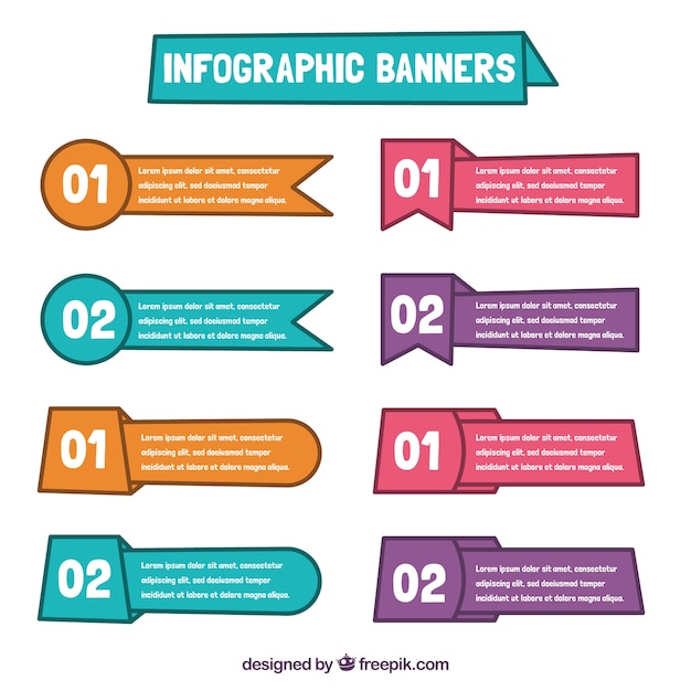 Useful infographic banner pack