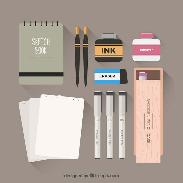 Free Vector useful materials for artwork