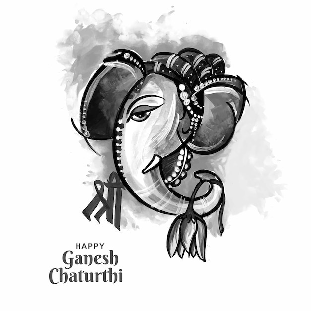 Free vector utsavganesh chaturthi festival card background