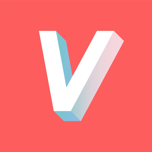 Free Vector v letter 