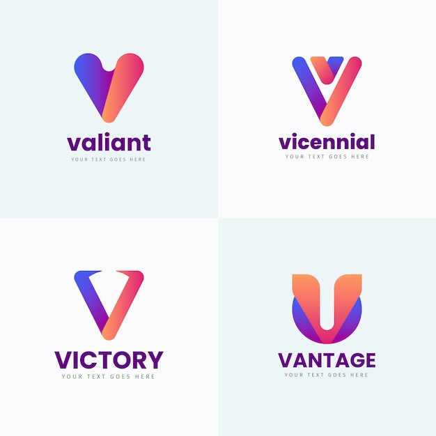 V logo collection