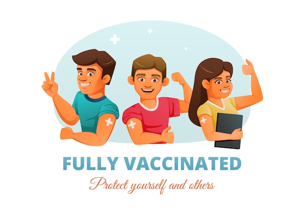 Vaccination Cartoon Poster