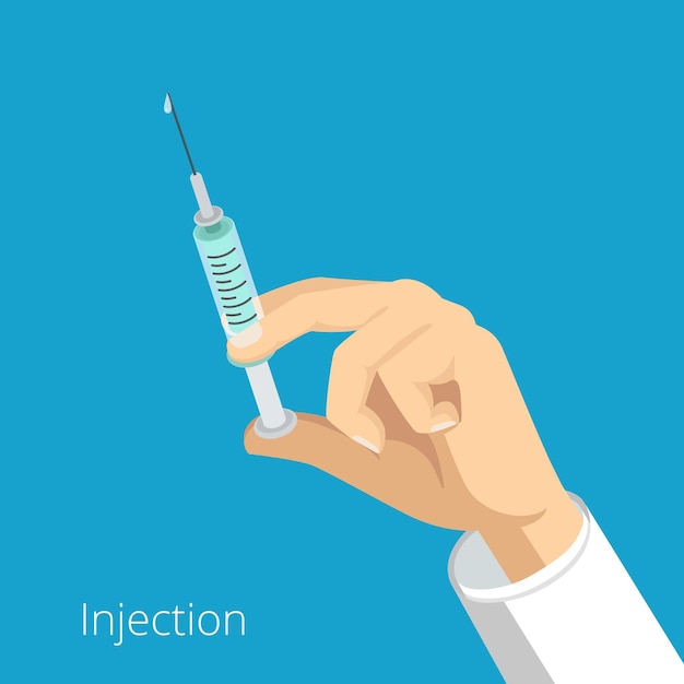 Free Vector vaccination vaccine injection healthcare medical health medicine concept.