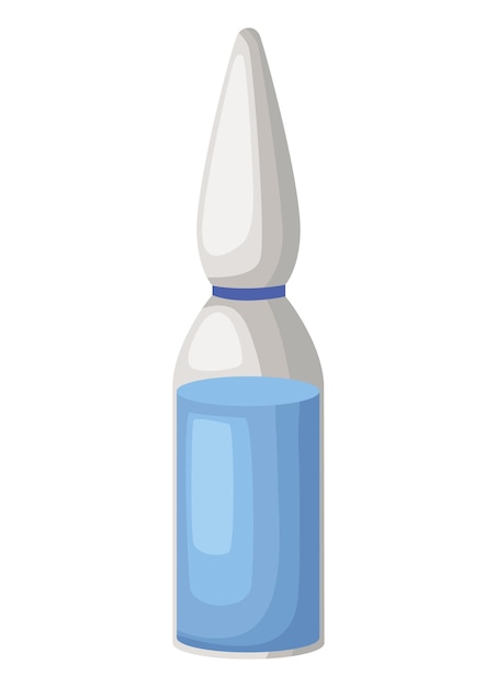 vaccine vial medical cure icon