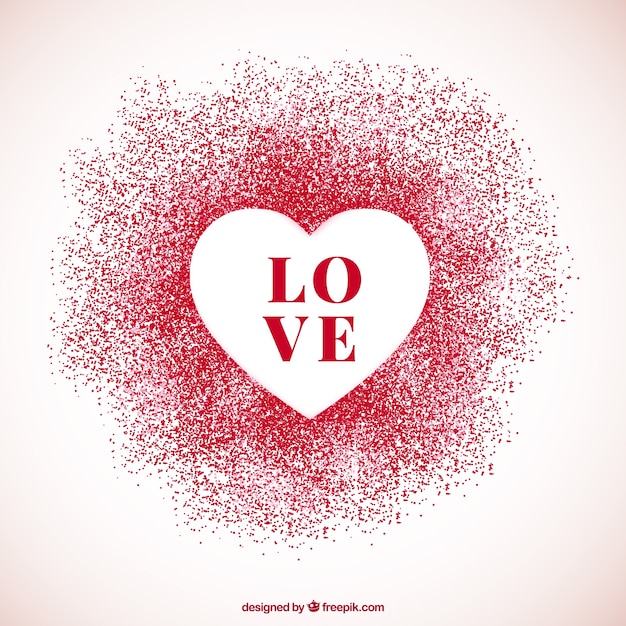 Free vector valentine background with heart