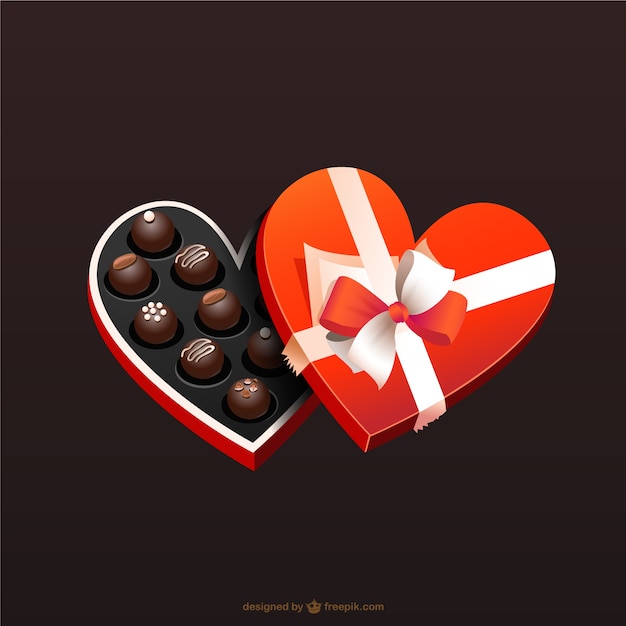 Free vector valentine chocolates