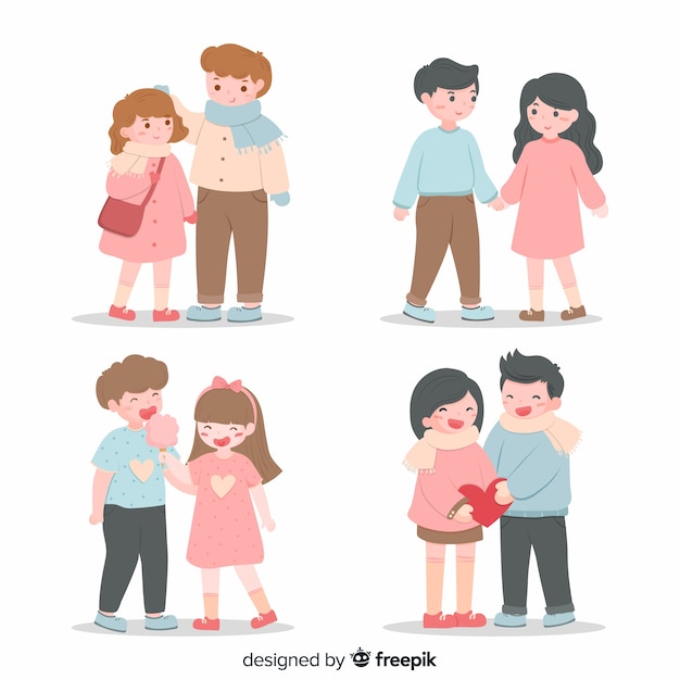 Valentine cute couple collection