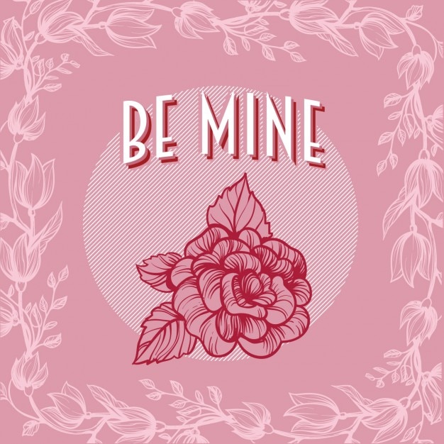 Free Vector valentine day rose background