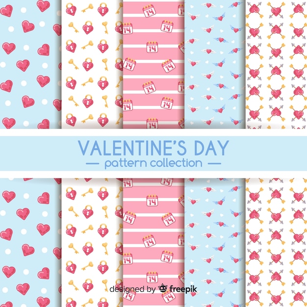 Valentine flat pattern collection