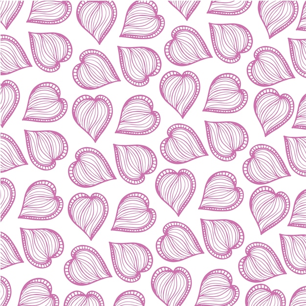 Valentine Hand Drawn Background