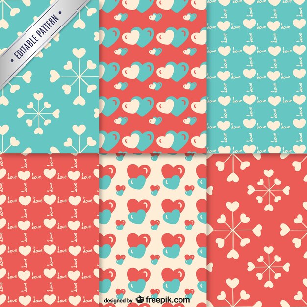 Valentine heart patterns