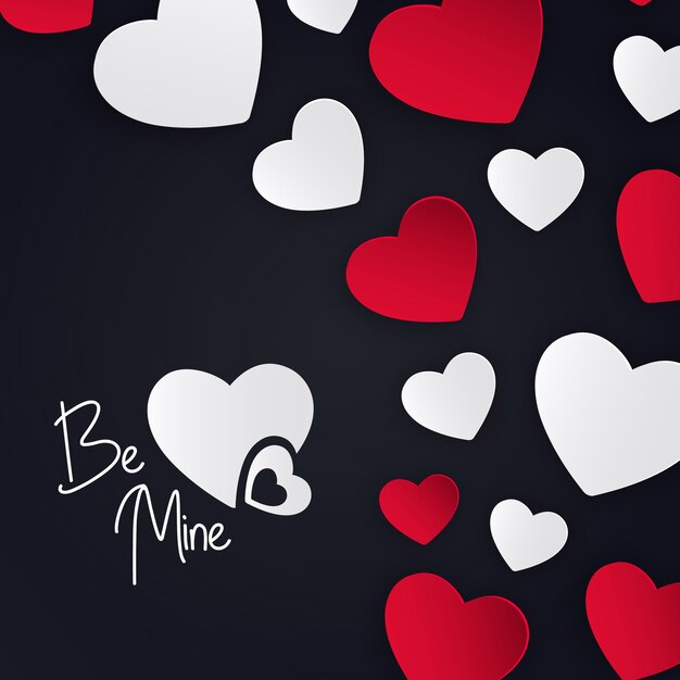 Valentine Hearts Background