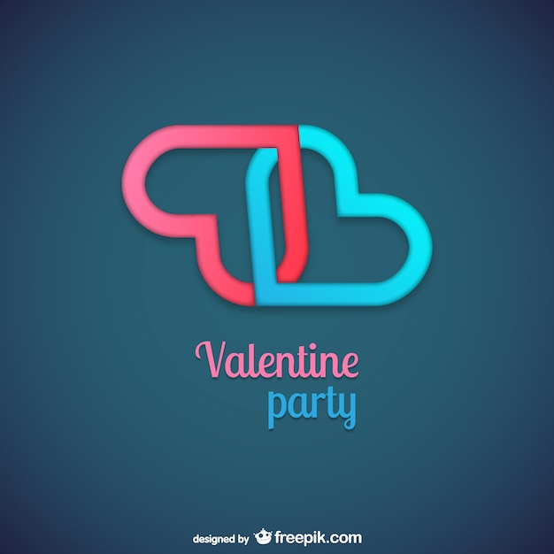 Valentine party logo