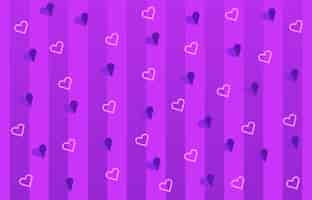 Free vector valentine pattern with purple background