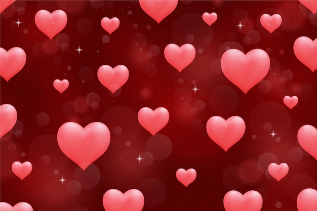 Free vector valentine's day background in flat design