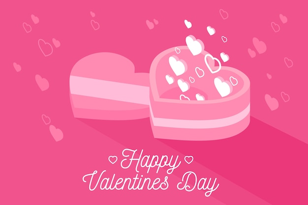 Free Vector valentine's day background with sweets