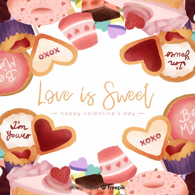 Free Vector valentine's day background