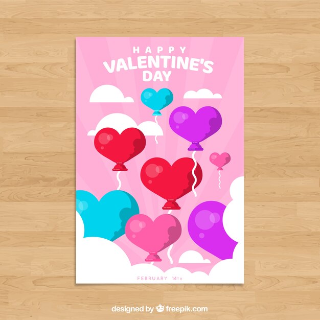 Valentine's day card template