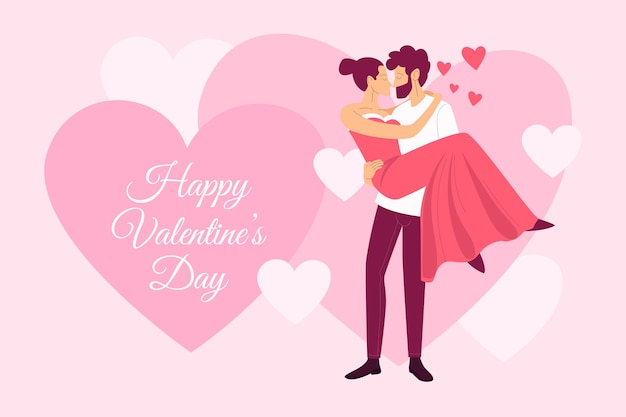 Valentine's day couple background