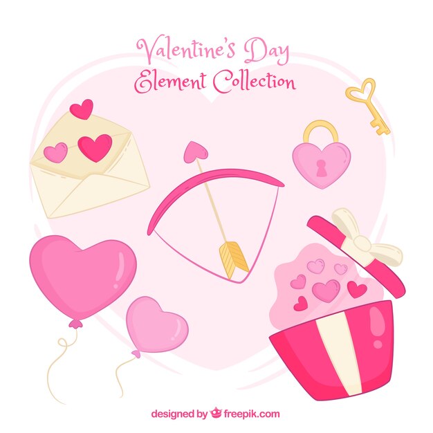 Valentine's day element collection