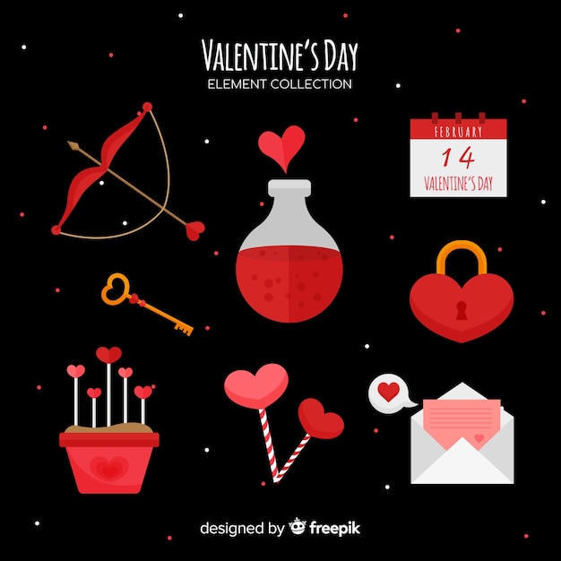 Valentine's day element collection