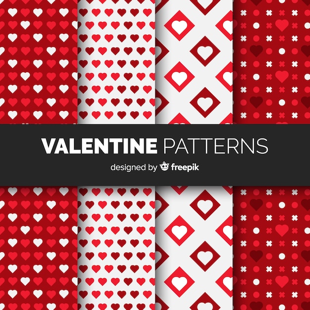 Valentine's day flat pattern collection