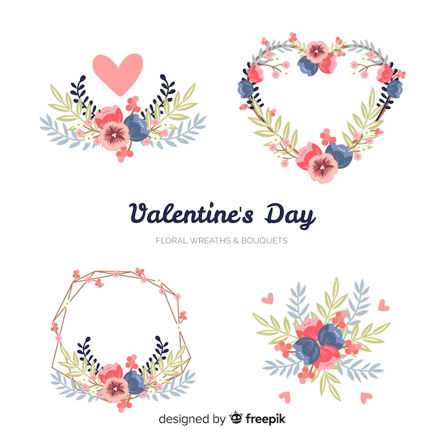 Valentine's day floral wreaths & bouquets