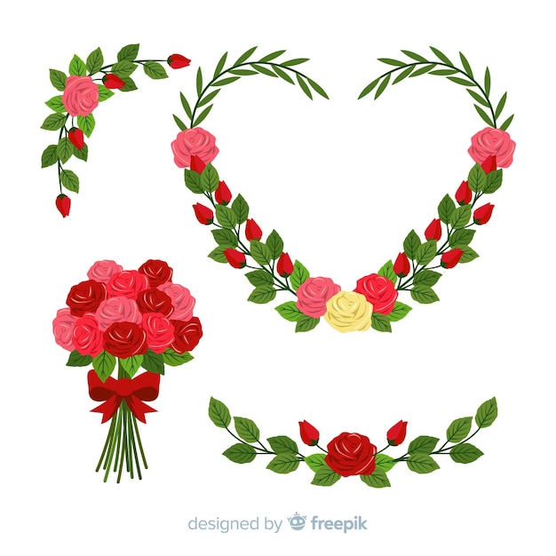 Valentine's day flower collection