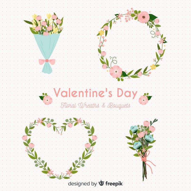 Valentine's day flower collection