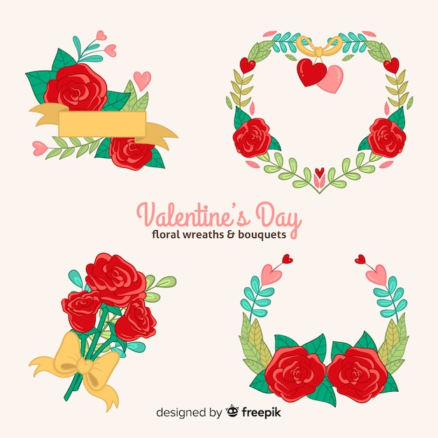 Valentine's day flowers pack