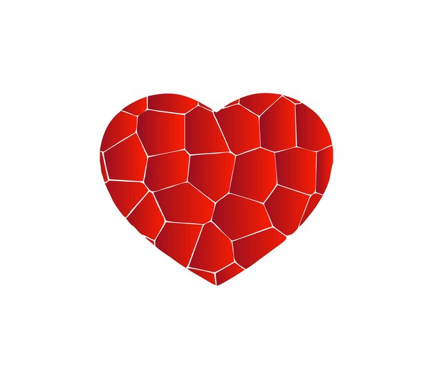 Valentine's day Heart Background, Vector Illustration.